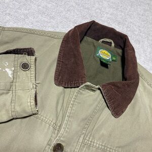 Cabelas Jacket Mens Large Tall Brown Barn Chore Corduroy Collar Workwear Ranch‎